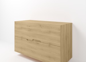 Lines | Zwevend Eiken Badmeubel | Diverse Maten voor Jouw Badkamer - 