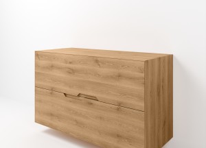 Lines | Zwevend Eiken Badmeubel | Diverse Maten voor Jouw Badkamer - 