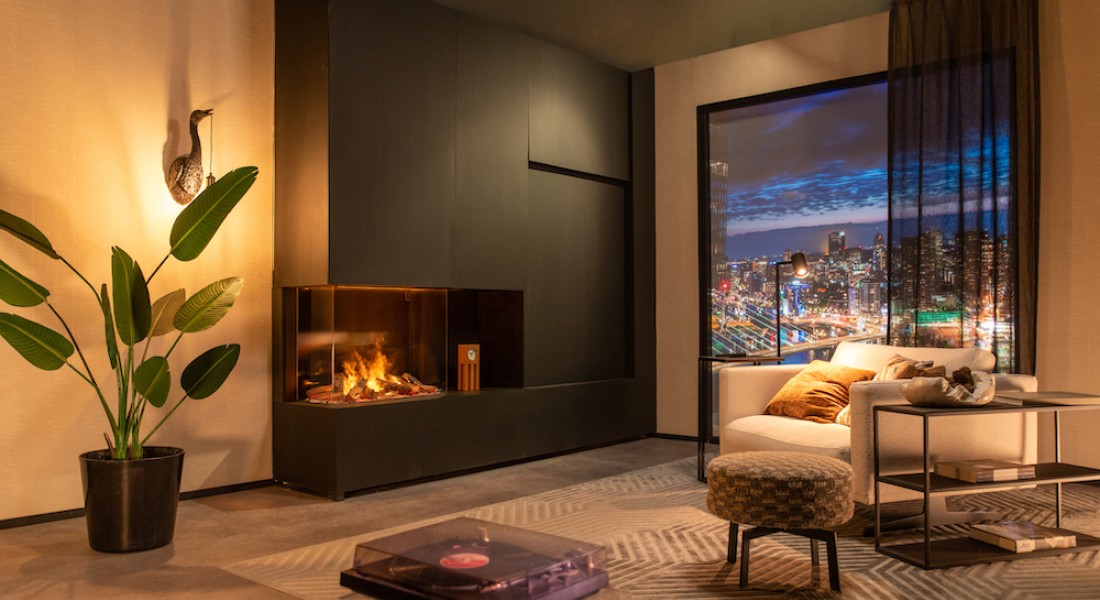 Haardvuur in de stad