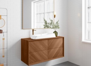 Oaked | Zwevend Massief Eikenhouten Badmeubel - Diverse Maten en Kleuren - 