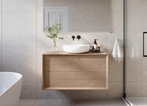 Eiken Badmeubel Edge | Stijlvol Design in Diverse Afmetingen voor Jouw Badkamer - 
