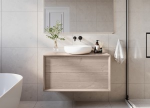Eiken Badmeubel Edge | Stijlvol Design in Diverse Afmetingen voor Jouw Badkamer - 
