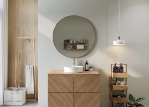 Badkamermeubel Olaf – Diagonaal Design, Diverse Kleuren en Maten | Teakea - 