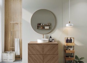 Badkamermeubel Olaf – Diagonaal Design, Diverse Kleuren en Maten | Teakea - 