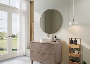 Badkamermeubel Olaf – Diagonaal Design, Diverse Kleuren en Maten | Teakea - 