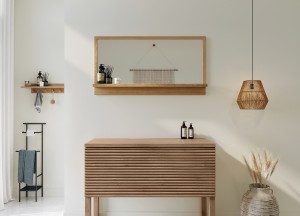 Badkamermeubel Luca – Horizontaal Lattenfront | Teakea - 