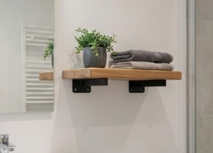 Stalen Muurbeugels 20cm | Set van 2 voor Zwevend Meubel - Teakea badmeubelen