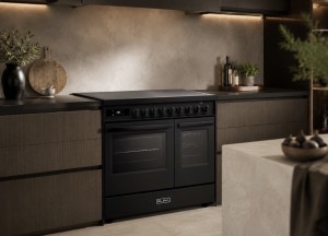 Elba fornuis inductie antraciet | dubbele oven - 90cm - 