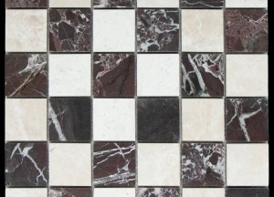 Mosaic Square Bottocino Rosso Levanto | Designtegels - Designtegels.nl