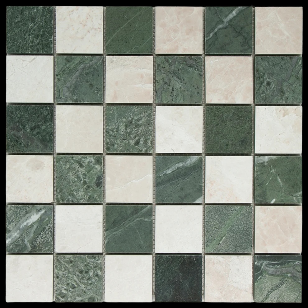 Mosaic Square Bottocino Green | Designtegels