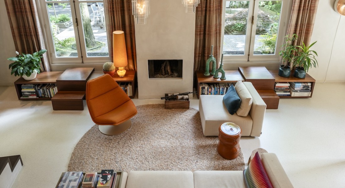 De look van terrazzo, het comfort van een gietvloer