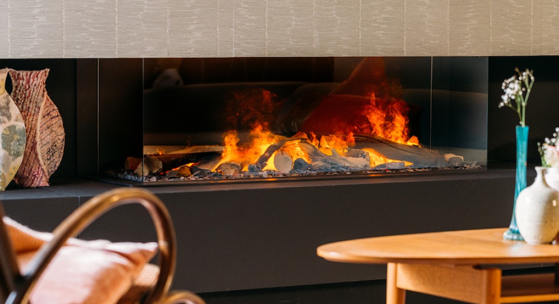 Elektrische haard met verwarming: sfeer én comfort in één