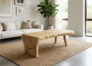 Van boomstam tot designmeubel: de Suar waterval tafels