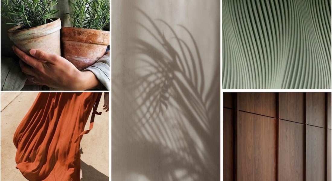 Moodboard interieur: natuurlijke kleuren voor een warme woonkamer