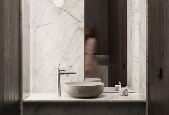 Wastafels met kleur en structuur voor de moderne badkamer