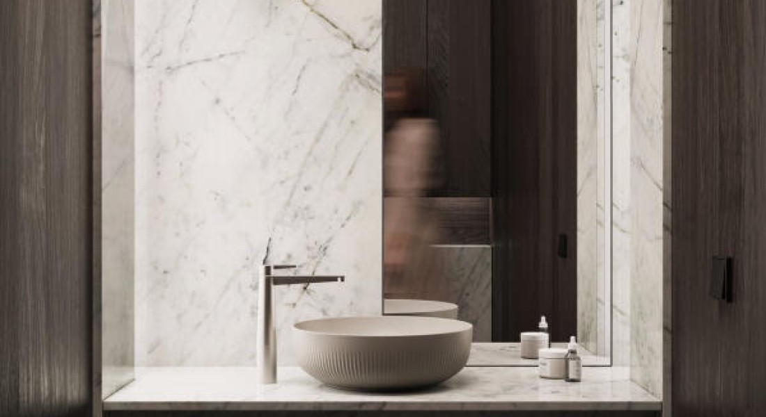 Wastafels met kleur en structuur voor de moderne badkamer