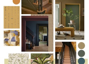 Van saaie entree naar sfeervolle hal met kleur, behang en accessoires