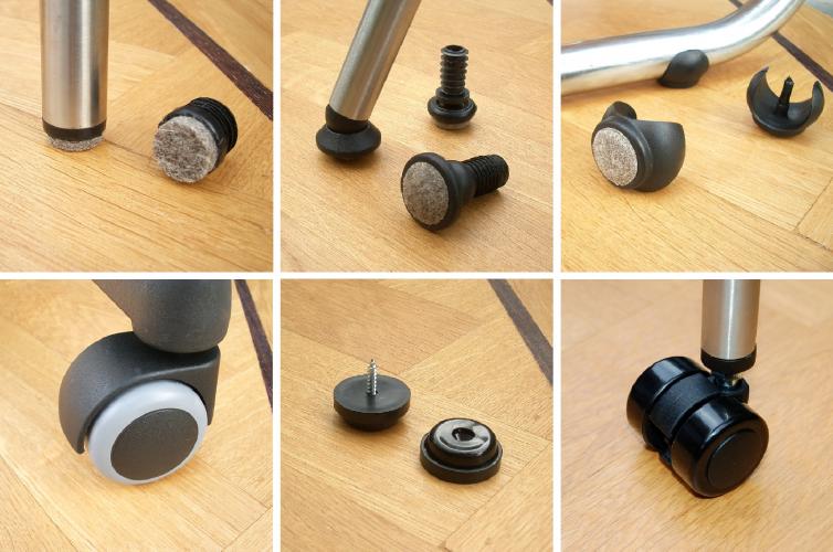 Floorfriendly doppen en glijders v.v. VILT