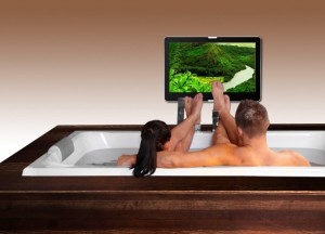 Badkamer LED TV...nooit meer naar een lege muur staren