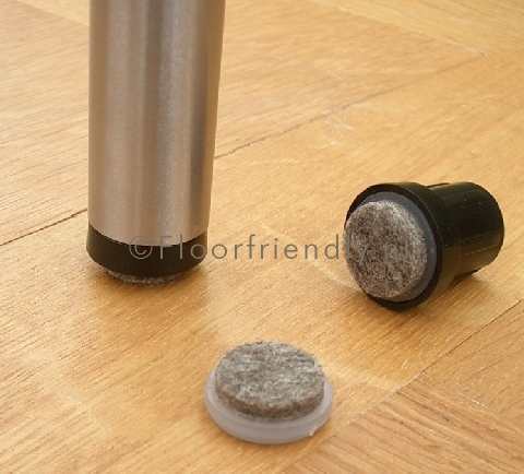 Floorfriendly ronde dop met vervangbaar vilt