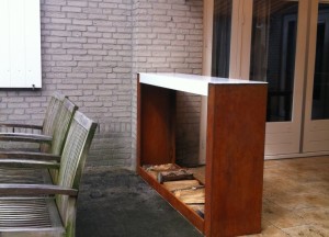 Zeno Garden Divider en tuinhaard