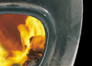 African Flame Green Raku