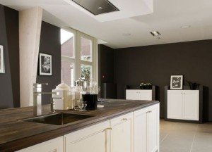 Dekker werkblad massief edelhout