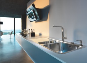 Franke Sinos lijn: kraan, spoelbak, afzuigkap - Franke