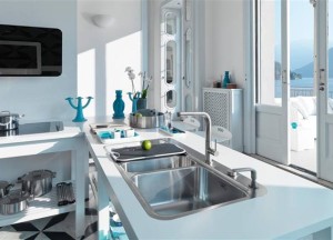 Franke Sinos lijn: kraan, spoelbak, afzuigkap