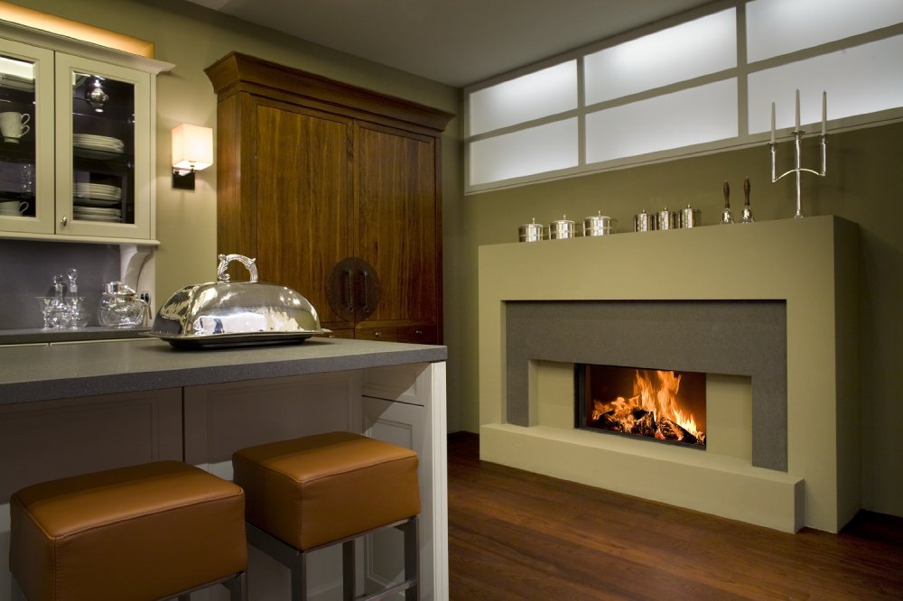 Kalfire W85/40F gesloten houthaard - frontmodel