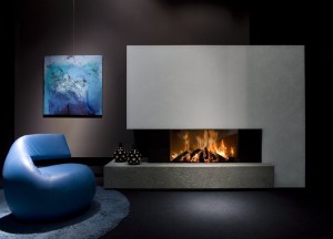 Kalfire W105/47F gesloten houthaard - frontmodel