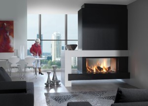 Kalfire W105/47T gesloten houthaard - tunnelmodel - Kalfire Fireplaces