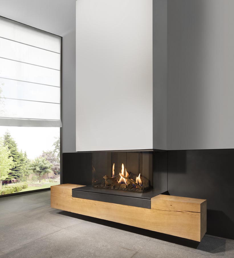 Kalfire G70/44S gesloten gashaard - 3-zijdige haard