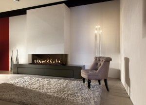 Kalfire G110/37S gesloten gashaard - 3-zijdig model - Kalfire Fireplaces
