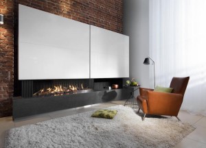 Kalfire G165/37C gesloten gashaard - hoekmodel - Kalfire Fireplaces
