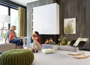 Kalfire GP80/55C gesloten gashaard - hoekmodel - Kalfire Fireplaces