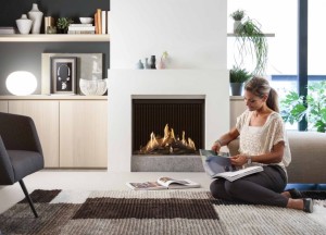 Kalfire GP75/59F gesloten gashaard - frontmodel - Kalfire Fireplaces