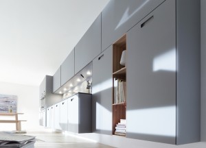 next125 NX902 Steengrijs glas mat wandhangend