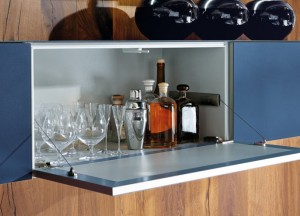 next125 NX902 Indigoblauw glas mat - NX650 Oud eiken