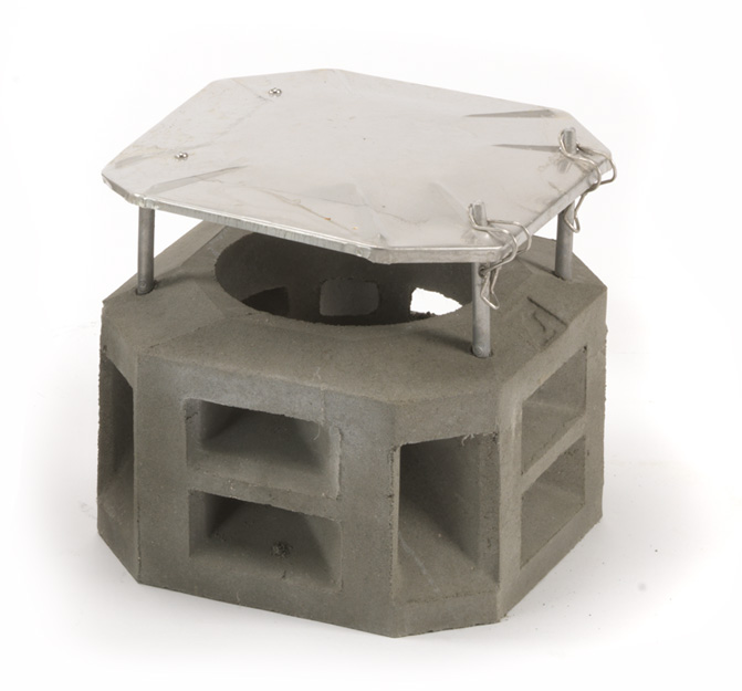 PaH-flex betonkappen schoorsteen