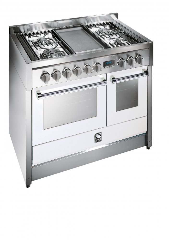 Steel fornuis Genesi met combi-stoomoven