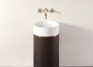 Villeroy & Boch Octagon wastafel op zuil