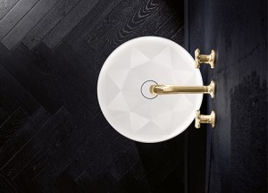 Villeroy & Boch Octagon wastafel op zuil