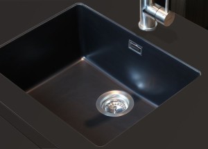 Lavanto spoelbak zwart kunststof