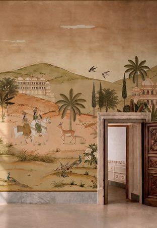 FotoGeef je interieur een bijzondere uitstraling met behang vol Indiase invloeden