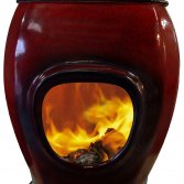 African Flame pothaard Deep Red
