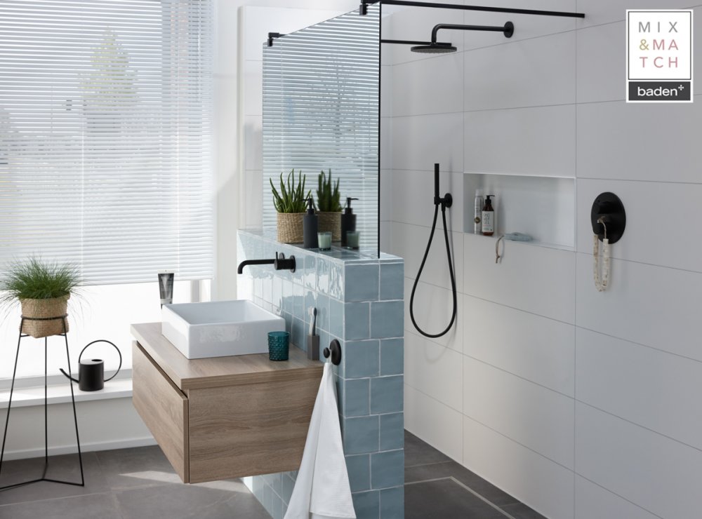 Baden+ moderne badkamer in landelijke stijl