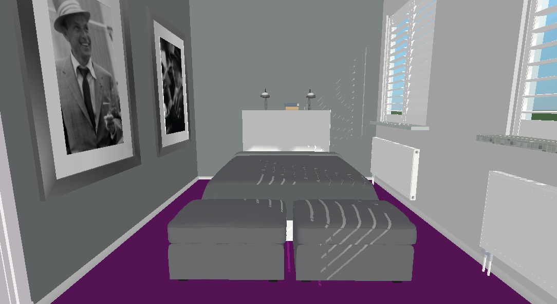 Project slaapkamerruil Styling ID - 3D plan bed