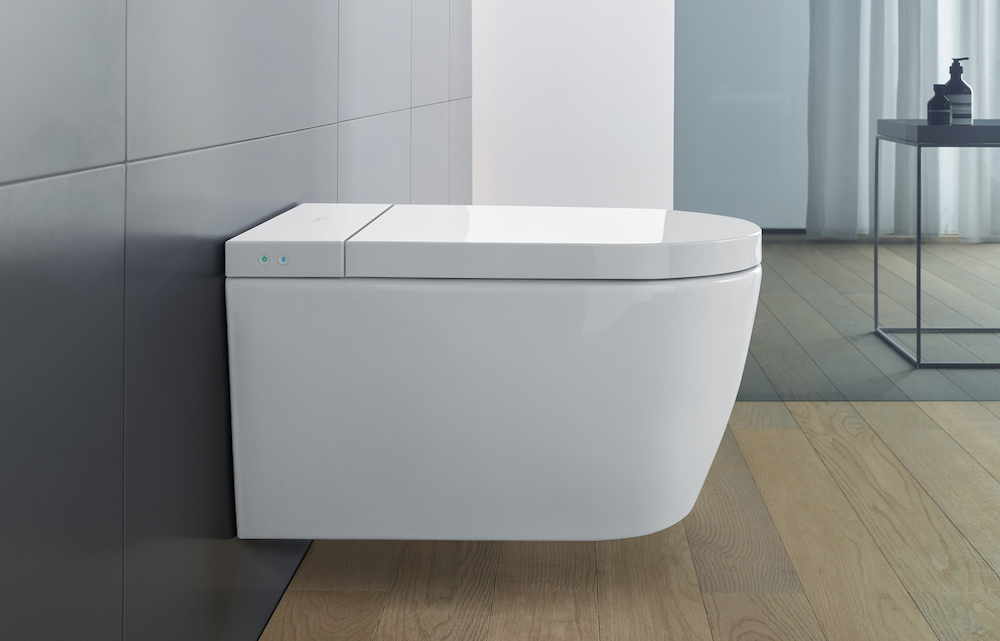 Hygiënisch toilet met douchetoilet Duravit #duravit #toilet