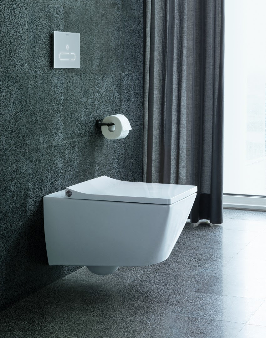 Toilet met geurafzuiging. Duravit met DuraSystem. Toilet Via #toilet #badkamer #duravit